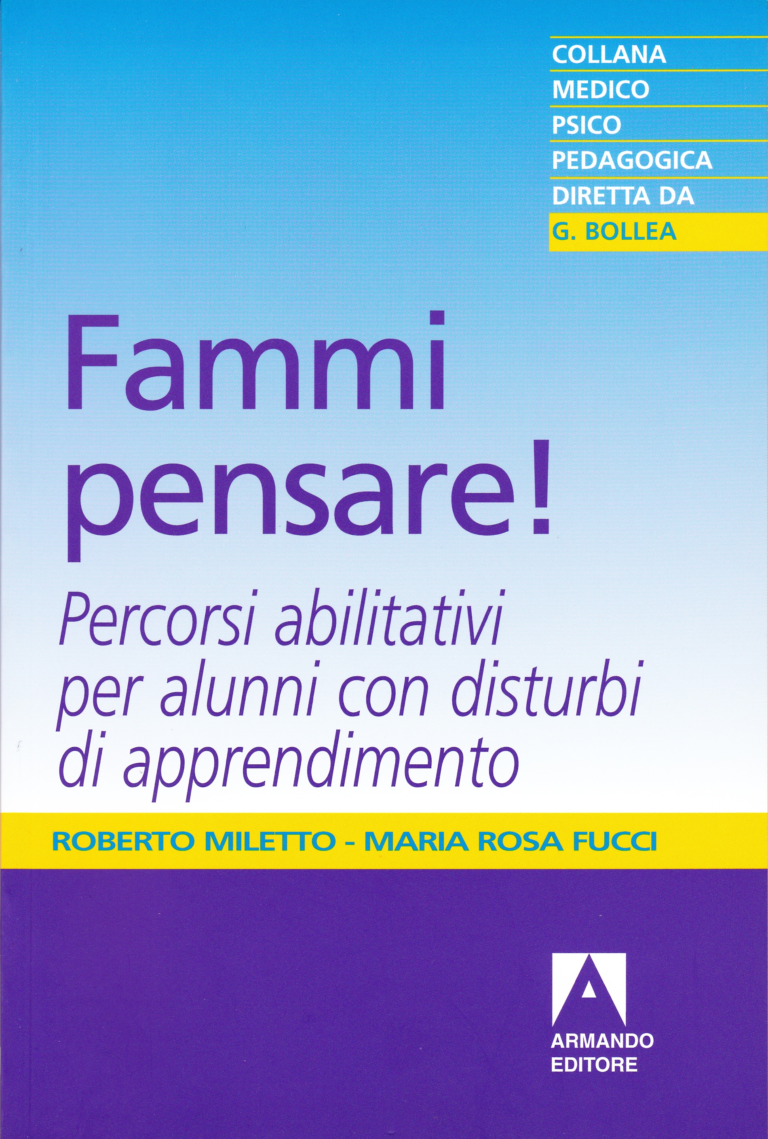 Copertina del volume "Fammi pensare! Percorsi abilitativi per alunni con disturbi di apprendimento"