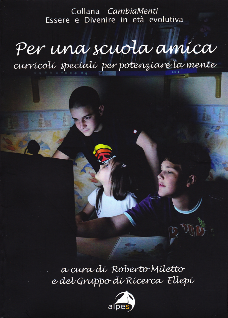 Copertina del volume "Per una scuola amica. Curricoli speciali per potenziare la mente"