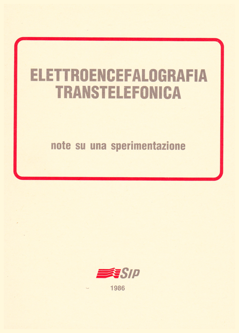 Copertina del volume "Elettroencefalografia Transtelefonica"